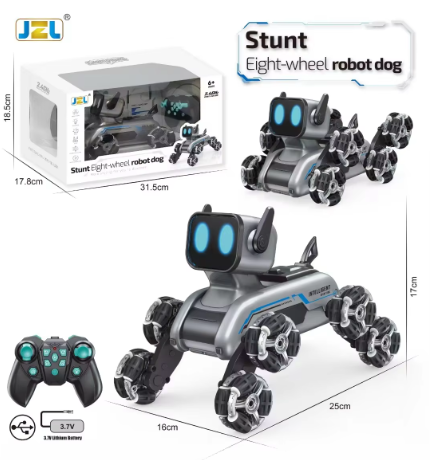 Eight wheeled stunt dog 2.4G remote control intelligent