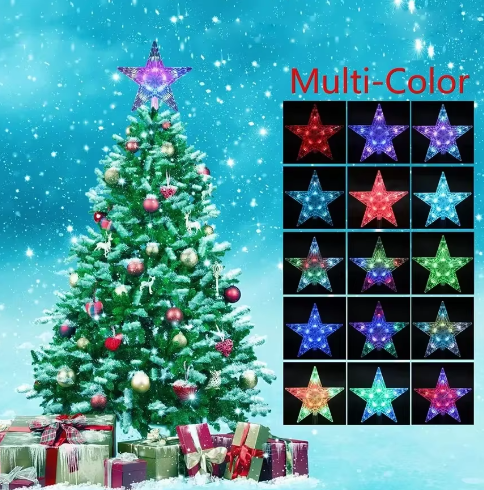 Christmas Tree Topper Star Light